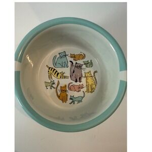 Ceramic Stoneware Bowl Cat Kitten Whimsical Dishwasher Microwave Safe